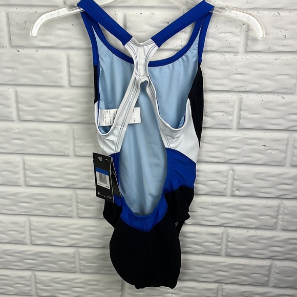 NIKE SWIM COLOR LOCK RACER ONE PIECE SWIM SUIT WOMENS SIZE 4 - Picture 6 of 7